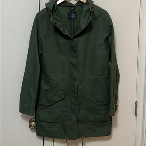 BRAND NEW Green lightweight hoodie jacket Abercrombie & Fitch